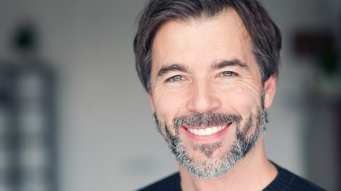 Man with black shirt